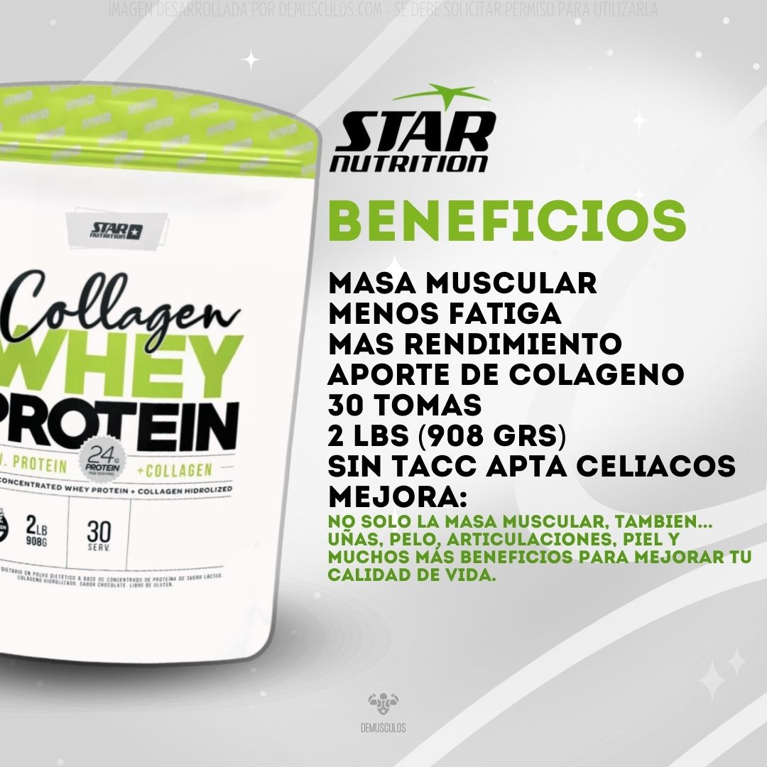 Collagen Whey 2 Lbs de Star Nutrition