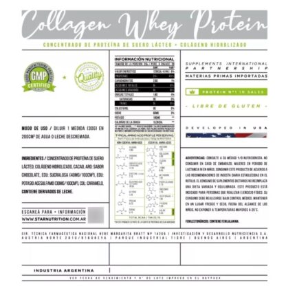 Collagen Whey Protein 2 lbs Star Nutrition