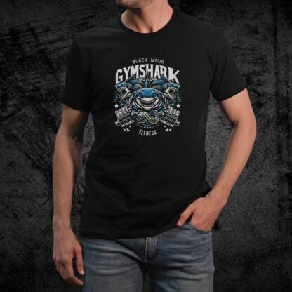 Remera Clásica Negra Black-Mour: Gym Shark