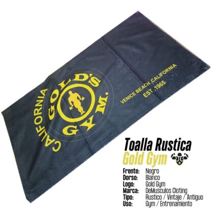 Toalla Rustica Gold Gym estilo Vintage / Antiguo