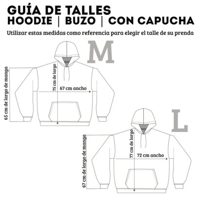 Hoodie con Capucha Black-Mour - Talles