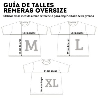 Talles de Remeras Oversize